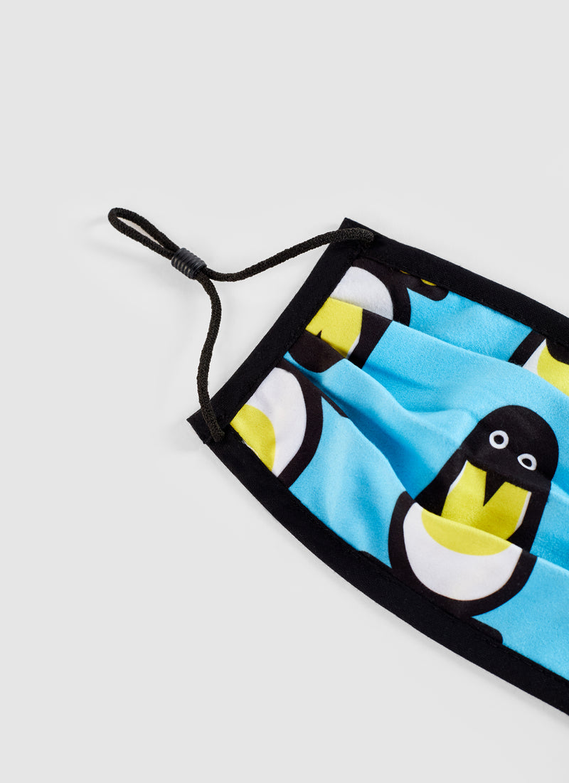 penguins sustainable kids face mask made in Barcelona