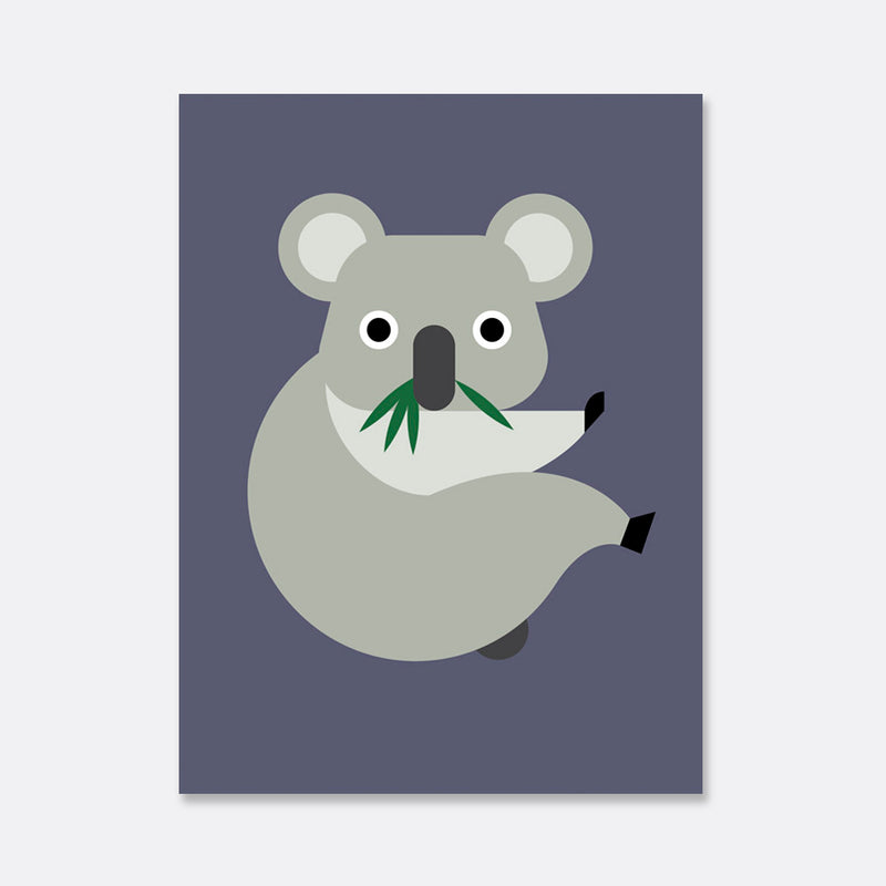 koala illustration print for the kids room